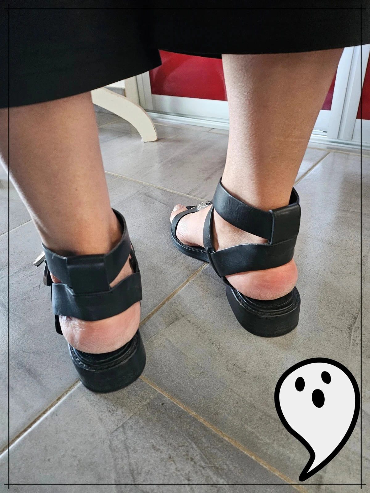 Black Zara leather western sandals – Size 38 – photo 7